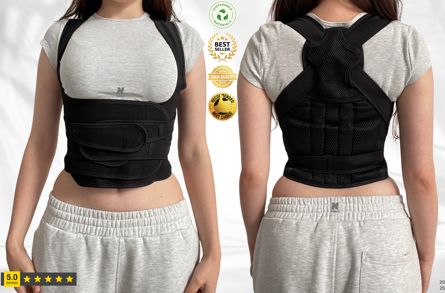 Back Ring Waist Posture Correction Fixing Band