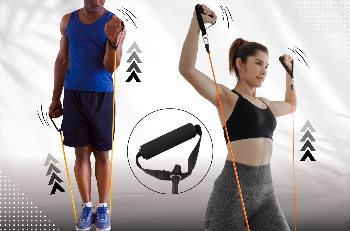 The Comfort Band – Resistance Tube with Foam Handles